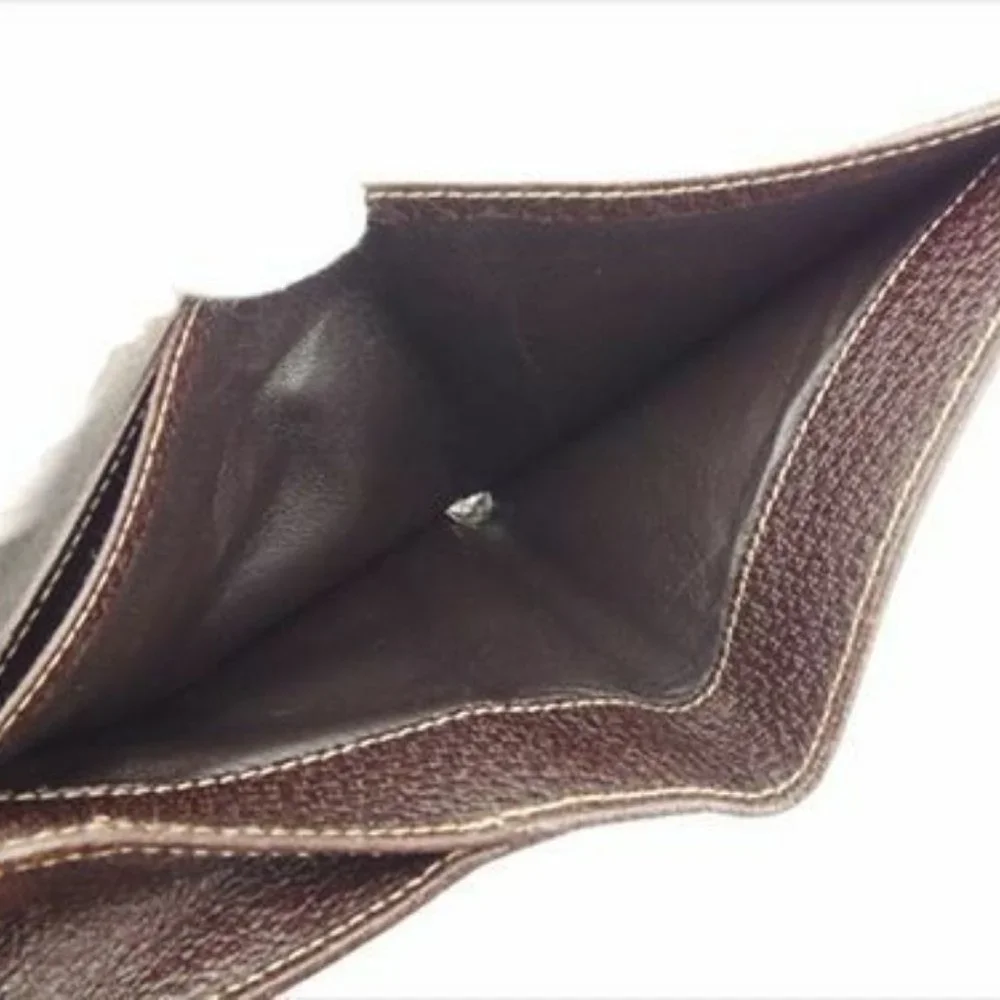 Gucci Wallet Purse GG Beige Brown Canvas Leather Woman Authentic Used T8674 - Picture 3 of 8